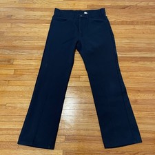 VINTAGE Levis Pants Mens 517 Bootcut Dacron Cowboy USA 80s 1990 Navy Blue