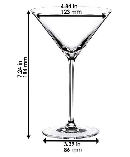 Riedel Vinum Martini Glass - Set of 2 -6416/77 in retail box - Picture 6 of 7