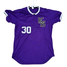 VTG 90's Wilson Kansas State Wildcats KSU Baseball Jersey #30 Size 44 USA Made