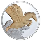 2014 Gilt Tokelau $5 Ultra Cameo Pegasus 1 Ounce Silver Coin in Capsule