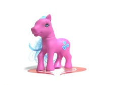 My Little FAKIE Pony Pink Triple Blue Heart 