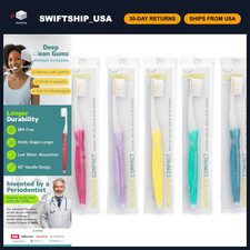 Extra Soft Toothbrushes for Sensitive Teeth, Compact Head, Tapered Bristles, 5 P