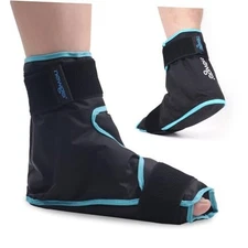  Ice Pack Foot Ankle Ice Pack Wrap for Plantar Fasciitis, Foot Surgery Black