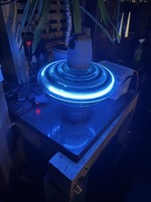 Unique  Antique Glass Large Electric Pylon Insulator 13 inch Neon Light.  