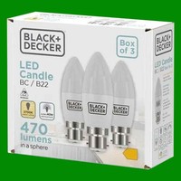 6X 4,2W Led Kerzenlampe Warmweiß 2700K B22 Bajonett Leuchtmittel GlüHbirne