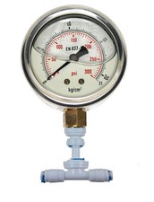 Water pressure gauge, Accurate 2.5 inch Large display (21 Kg Down Entry)