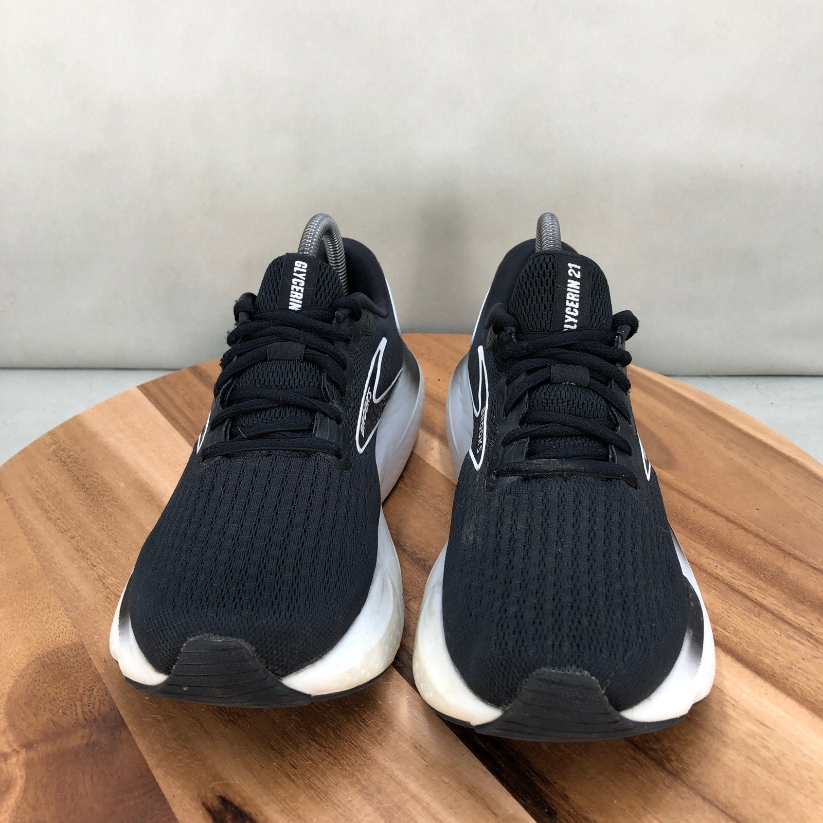 Brooks Glycerin 21 Black White Running Shoes Womens Size 8.5 Medium B Cushioned thumbnail 2