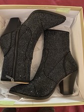Michael Kors Sparkle Dover Heel Bootie Sz 10