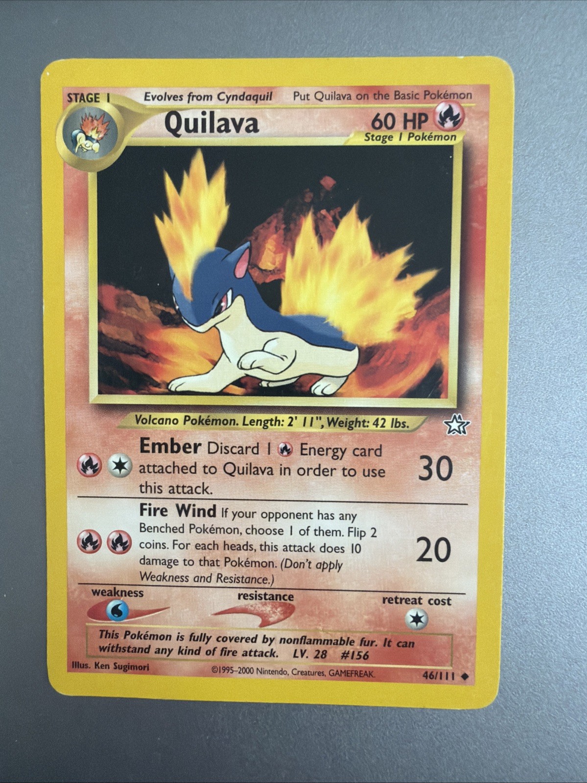 Pokémon - Quilava - 46/111 - Neo Genesis - Non Holo - 2000 - Vintage