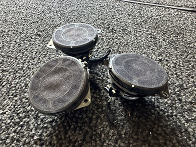 2022 Jeep Grand Wagoneer Alpine Front Dashboard Speaker Set of 3, USED