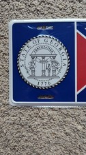 Old Georgia State Flag License Plate / BRAND ...