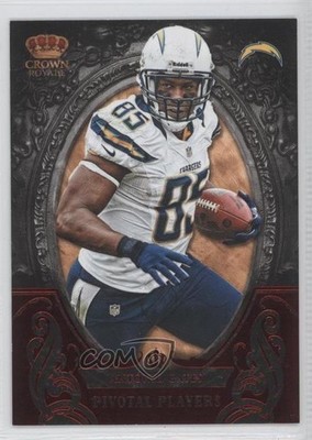 2012 Panini Crown Royale Pivotal Players Red 73/100 Antonio Gates #13 HOF 0a1