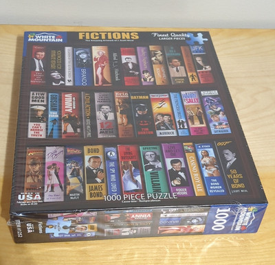 White Mountain Fictions 1000-Piece James Bond Cardboard Jigsaw Puzzle 1252