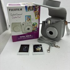 Fujifilm Instax Mini 9 Instant Film Camera - Blue with Case Tested Working