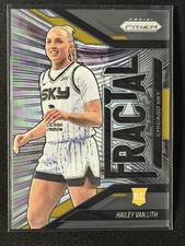 Hailey Van Lith 2025 Panini Prizm WNBA #15 Fractal Insert RC Sky