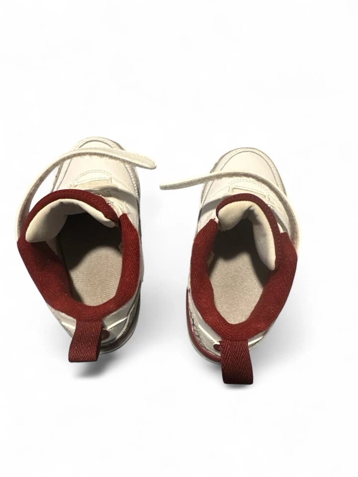 Nike Air Jordan 3 Retro Bebé Niño Zapatos Blanco Granate Talla 8.5 Foto 3 de 4