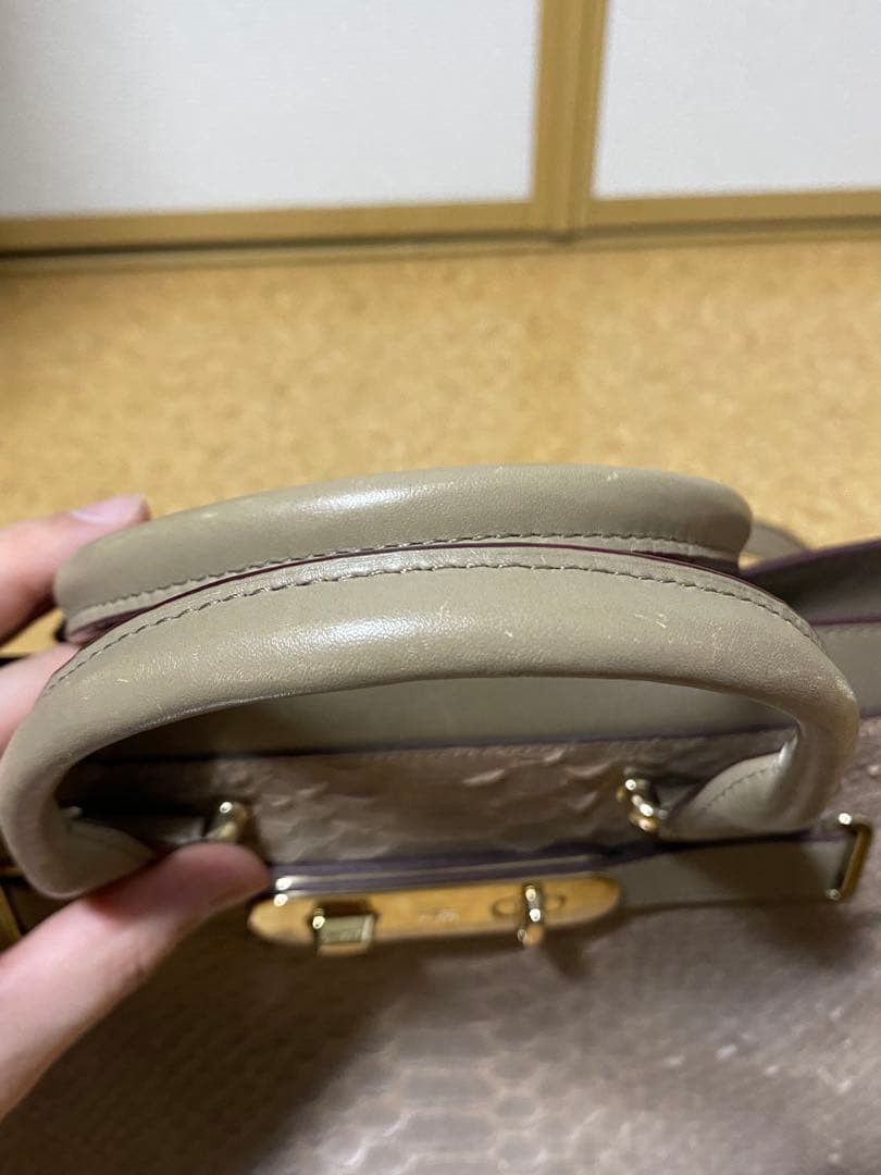 COACH Swagger Python Pattern Leather 2-Way Should… - image 6