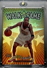 ALLEN IVERSON RARE HOLO INSERT REFRACTOR FOIL INVESTMENT CARD TOPPS 76ers MINT