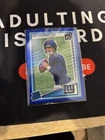 2025 Donruss Optic Jaxson Dart Rated Rookie Blue Hyper Prizm #400 Giants RC