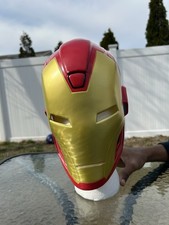 Used Disney Marvel Iron Man Mask Costume Halloween Cosplay plastic accessory