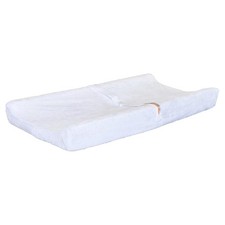 AFG Baby Furniture Fabric Contoured Changing Pad Cover in White