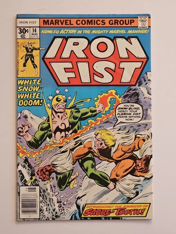 Iron Fist #14 1st Appearance Sabretooth Marvel 1977 🔥 🔥  - Image 2 of 4