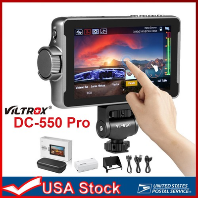 #ad US VILTROX DC 550 Pro 5.5 Inch Touchscreen Camera Field Monitor 1200nits 4K $160.54