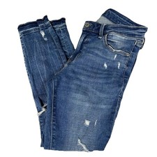 Abercrombie & Fitch Women’s Jeans 26/2S Harper Low Rise Ankle Distressed #2598