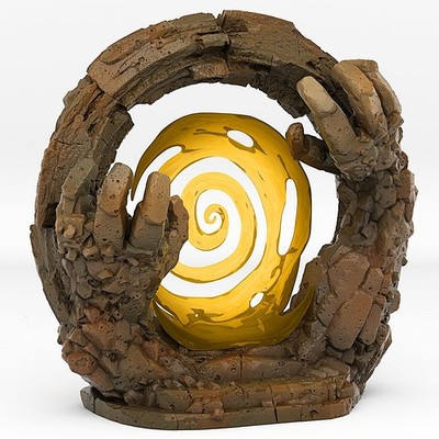 Golem Portal With Its Soil Effect - Print Your Monsters - Wargaming D&D DnD