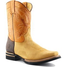 Grinders El Paso Mens Womens Brown Pull On Cowboy Western Boots Size 2-12