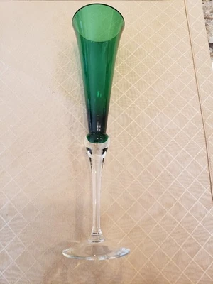 Lenox Holiday Gems Emerald Toasting Flute Champagne Glass 11" NEW Christmas