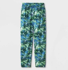 Cat  Jack Pajama Pants Boys Size 8 Medium Green Dinosaur Flannel Pull On New