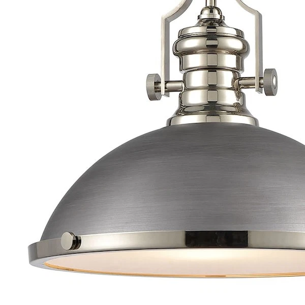 ELK LIGHTING 67236-1 Colgante Chadwick 1 Luz en Zinc Resistente a la Intemperie con Metal y Foto 4 de 4
