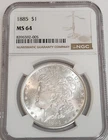 1885 MS64 Morgan Silver Dollar NGC