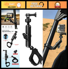Off Road UTV ATV Camera Mount for GoPro - 1.75-2" Roll Bar, Aluminum, 360 Rotat