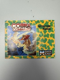 Nes Cobra Command CIB Game Box Manual W/ Protector 