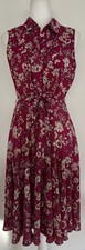 Nanette Lepore sleeveless floral print shirt dress  100% polyester. Size 6
