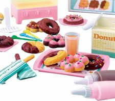 Japan Bandai Cooking Puchi Dounts Shop Kid Toys Kitchen Set With