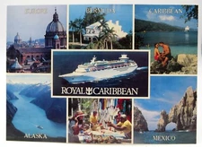 Royal Caribbean Vintage 1990's Postcard - Oversized - Unused