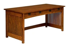 Amish Mission Arts & Crafts Writing Desk Solid Wood Office Furniture