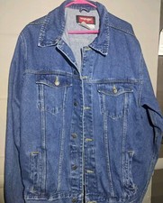 Wrangler Hero Heavy Denim Jacket Size XLT Vintage