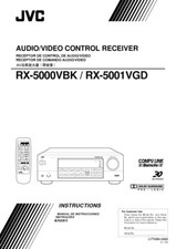 JVC RX-5000VBK RX-5001VGD Receiver Owners Instruction Manual Reprint