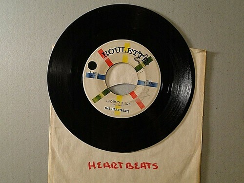 The Heartbeats Down On My Knees b/w I Found A Job 1958 R&B Oldies Original VG+ - Picture 3 of 4