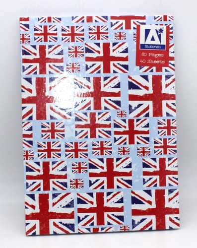 Stationery Set A4 Ruled Notebook 4 Ballpoint Pens & Large Barrel Pencil Case Set - Picture 7 of 10