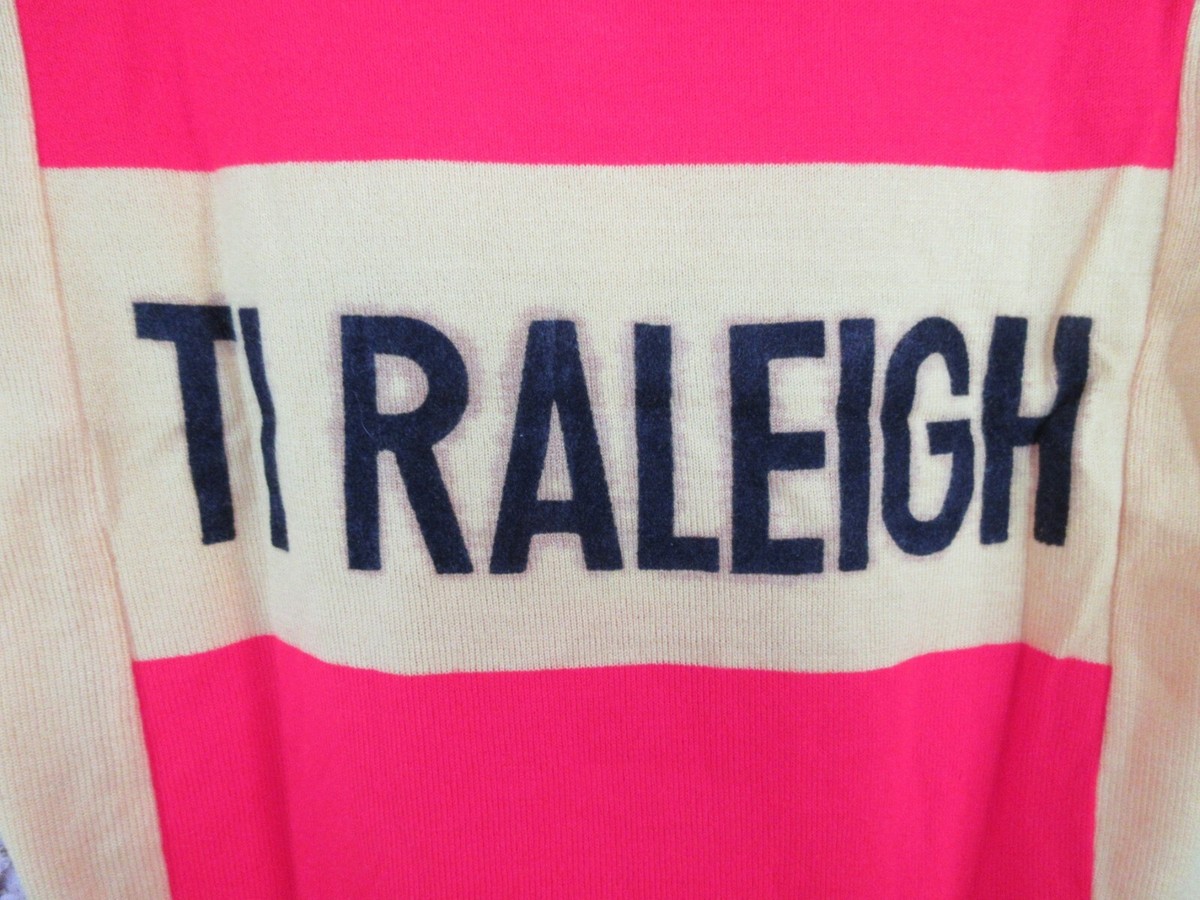 Maillot Cycliste Vintage TI-RALEIGH 1976 Ervépé - Rouge Jaune Noir Taille M