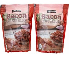 2 Pack Kirkland Signature Bacon Crumbles Real Bacon 20 oz Bags 2.5 lbs Total