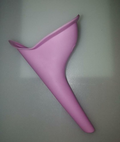 Dispositivo minzione donna riutilizzabile silicone imbuto viaggio campeggio in piedi per fare pipì @ - Foto 12 di 12