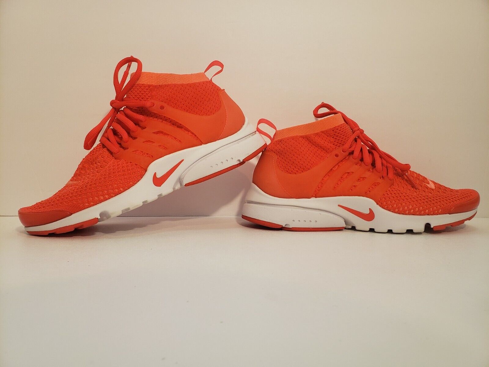 Nike Air Presto Flyknit Ultra Orange Running Shoes Sz 8- 835738 
