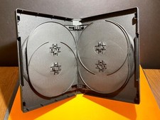 NEW Standard Black DVD 8-Disc 27mm Replacement Premium Movie Storage Shell Case