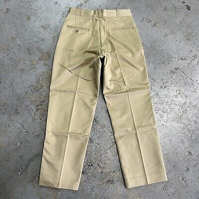 パンツ 50S U.S ARMY PW CHINO PANTS TROUSERS Post WWII 1950's U.S.Army Khaki Chino Pants 30x27, Button